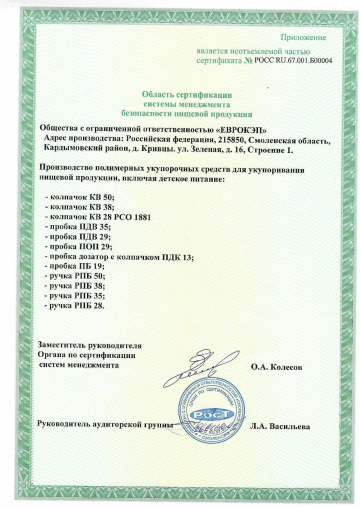 Сертификат соответствия страница 2